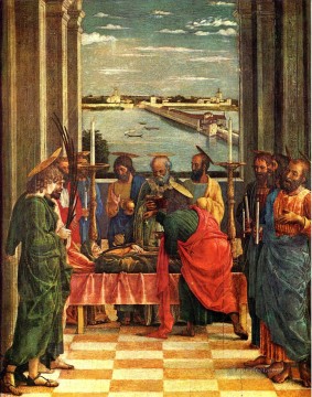Andrea Mantegna Painting - Muerte de la Virgen pintor renacentista Andrea Mantegna